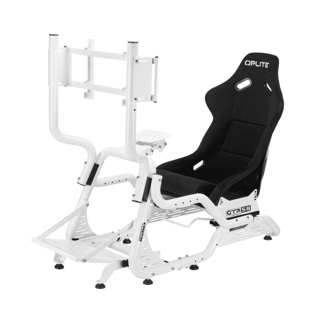 Bundle GTR S8 Infinity Force White + Monitor Stand White + Castor Wheels Bundle GTR S8 Infinity Force White + Monitor Stand White + Castor Wheels