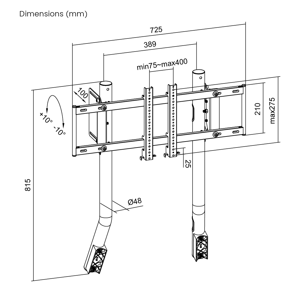 GTR S8 Monitor Stand E-Sport Black GTR S8 Monitor Stand E-Sport Black