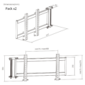 R8 Extensions Triple Screen Mount