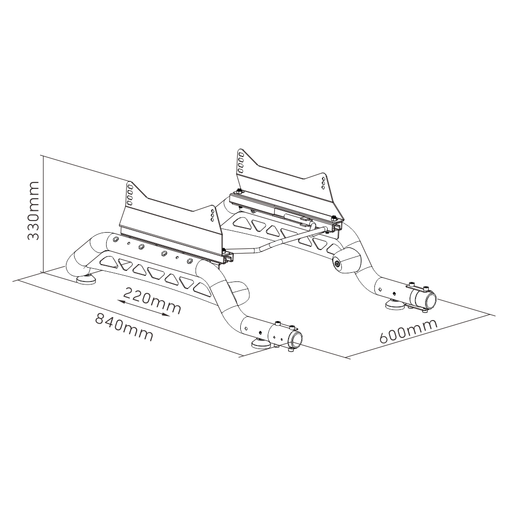 OPLITE GTR ELITE Schalensitz und Rahmen für Rennsimulator